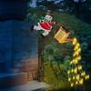 Solar Powered Christmas Patio Decorations Watering Can Solar Stove Lights  Yard Lawn