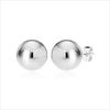 925 Sterling Silver Stud Earrings Light-Weight Classic Ball-Post for Women 7 MM