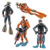 PVC Simulated Diver Miniature Blue Orange Science Fiction Figure Simulation Doll Decoration Toys