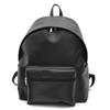 Square Backpack Outdoor Large Light Rucksack Simple Plain Back Zipper Large Capacity A4 Black Free [Device+] Women's Men's