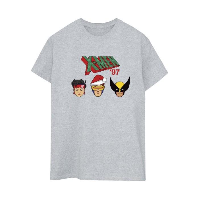 X-Men 97 Womens/Ladies Head Boyfriend Christmas T-Shirt
