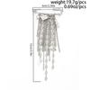 SHIXIN Multi-Layer Beaded Tassel Brooches Women Exquisite Heart Imitation Pearl Pendant Brooch Pin Versatile Clothing Accessory