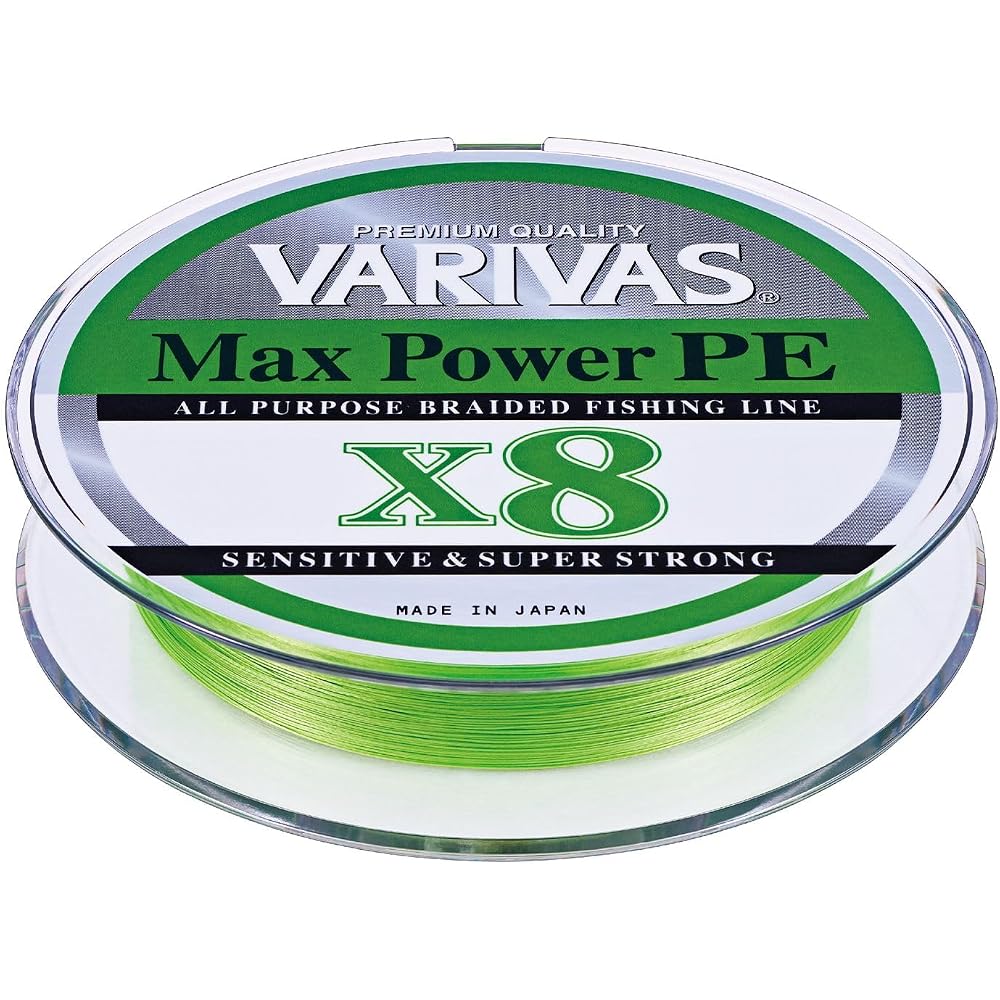 Varivas Max Power PE X8 Lime Green Fishing Line 200m 1.0mm