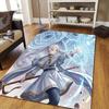 Frieren3 Flannel Pattern Square Carpet,Area Rug,Carpet Rug for Living Room Bedroom Sofa Playroom Decor,Non-slip Floor Mat