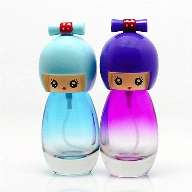 20 мл Милая японская кукла в кимоно Форма Стеклянный флакон-распылитель для духов Многоразовый распылитель Женский дорожный флакон для духов Цветной.