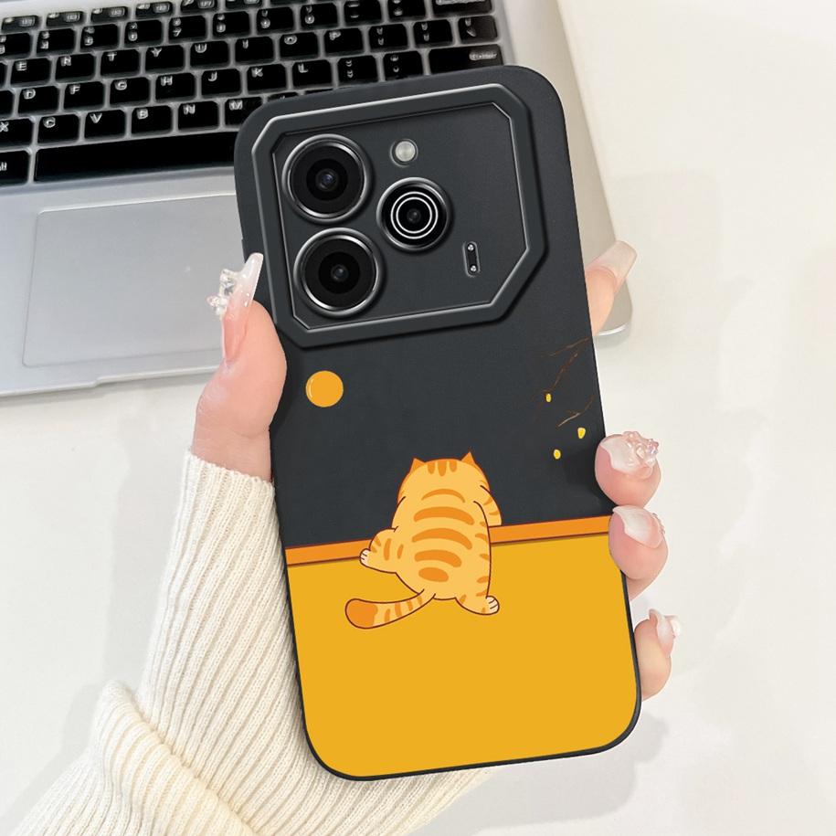 For Tecno Pova 6 Pro 5G 2024 Case LI9 Camera Lens Protective Cover Cute Panda Cartoon Soft Bumper For Tecno Pova 6 Pova6 5G Capa