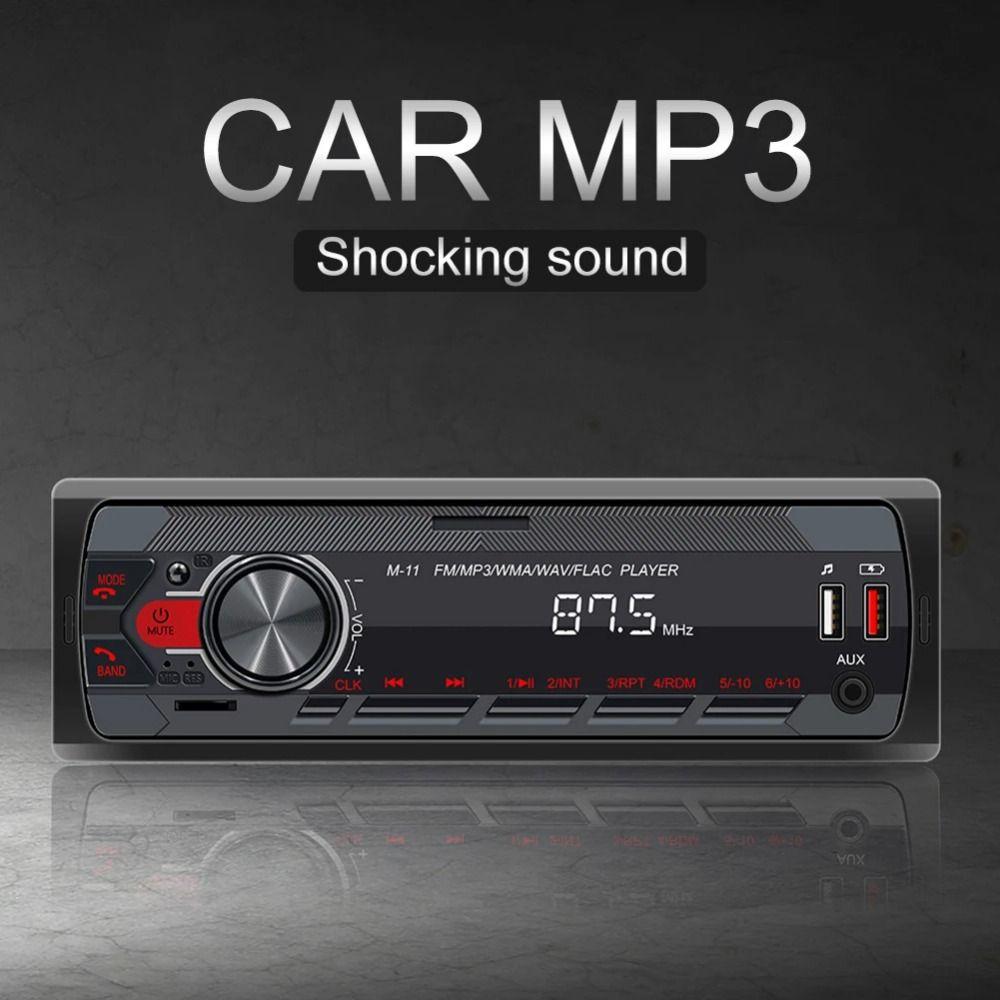 12 В Bluetooth Автомобильный MP3-плеер Светодиодный дисплей Автомобильный MP3-плеер Аудио Автомобильное FM-радио Автомобильная модификация