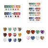 Yousheng Pocket Gem Heart Valentine's Day Gift Gemstone Rocks Polished Crystal Pocket Heart Keepsake for Kids Classroom Exchange Party Favors