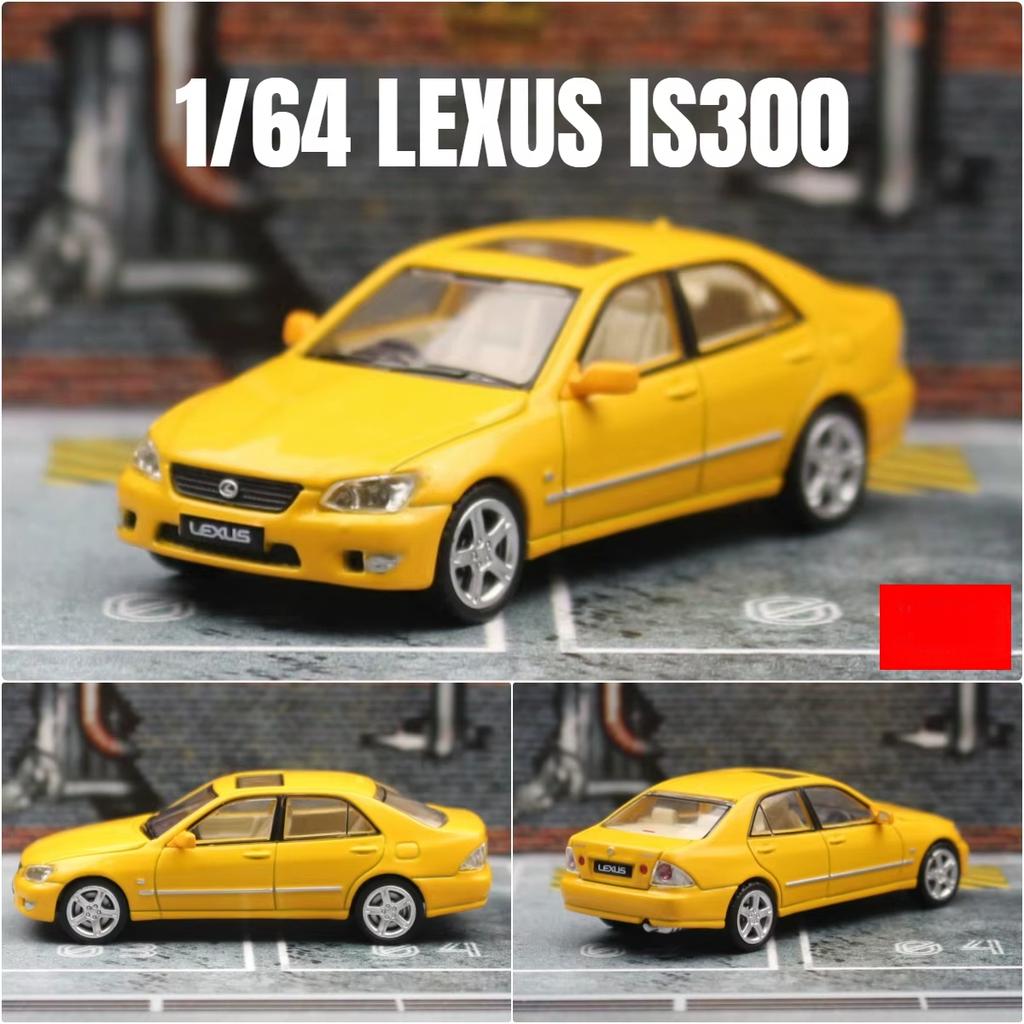 Миниатюрная модель седана Lexus IS300 JKM 1/64 1/64:64 Премиум игрушечных машинок Транспортное средство Свободные колеса литой цинковый сплав металлическая коллекция Подарочный мальчик