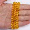 Ручная работа Diy Натуральный камень для изготовления ювелирных изделий 20/30 шт. Браслет Ожерелье Модные бусины Желтый кристалл Цитрины Круглые 6/10 мм Ювелирный аксессуар