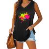 Women Fashion V Collar Tank Top Women Casual Sleeveless T-shirt