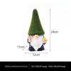 1 Pcs Dwarf Resin Ornaments Faceless Cute Dwarf Statue Home Garden Courtyard Elf Sculpture New Green Hat Old Man