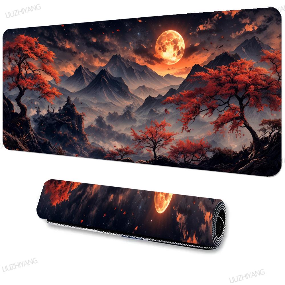 Sakura landscape Mouse Pad Large Office Mouse Mats Xxl Gamer Desk Accessories Computer Table Pads Extended Long Carpet Mousepad
