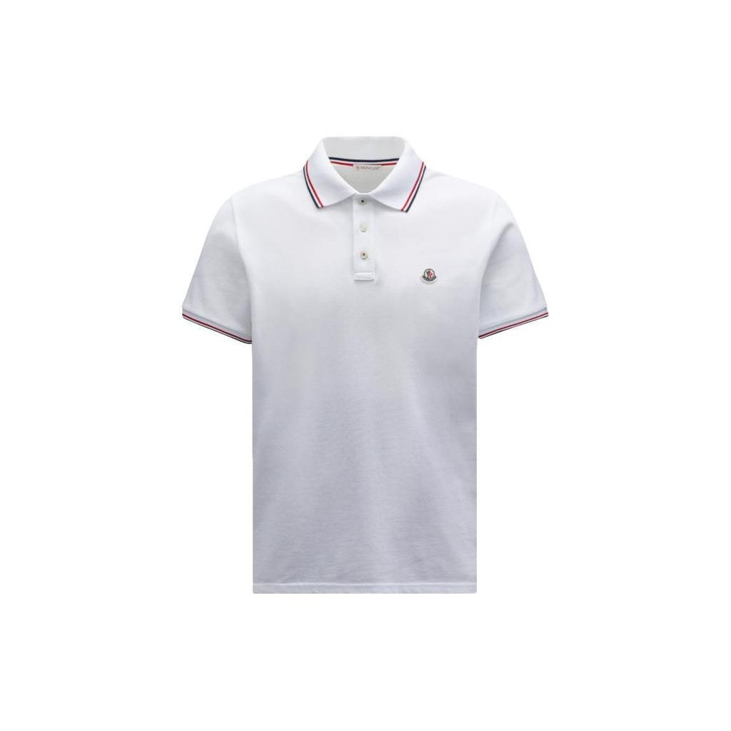 Moncler Logo Patch Short Sleeved Polo Shirt J10918A7030084556001