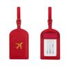 Simple Luggage Tag Leather Travel Sets Couple Passport Cover