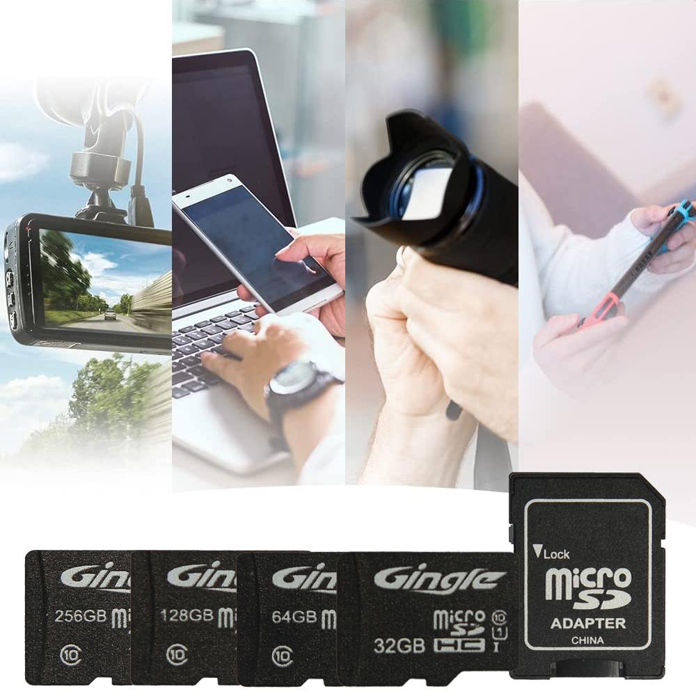 Micro SD TF 32 ГБ 64 ГБ/128 ГБ/256 ГБ флэш-карта памяти Micro SDHC класса 10 с адаптером для камеры записи данных автомобиля, смартфона Game-C10, U1
