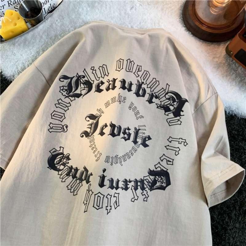 Женская модная футболка с коротким рукавом, мужская и женская, для пар, летняя свободная блузка с коротким рукавом, повседневная футболка