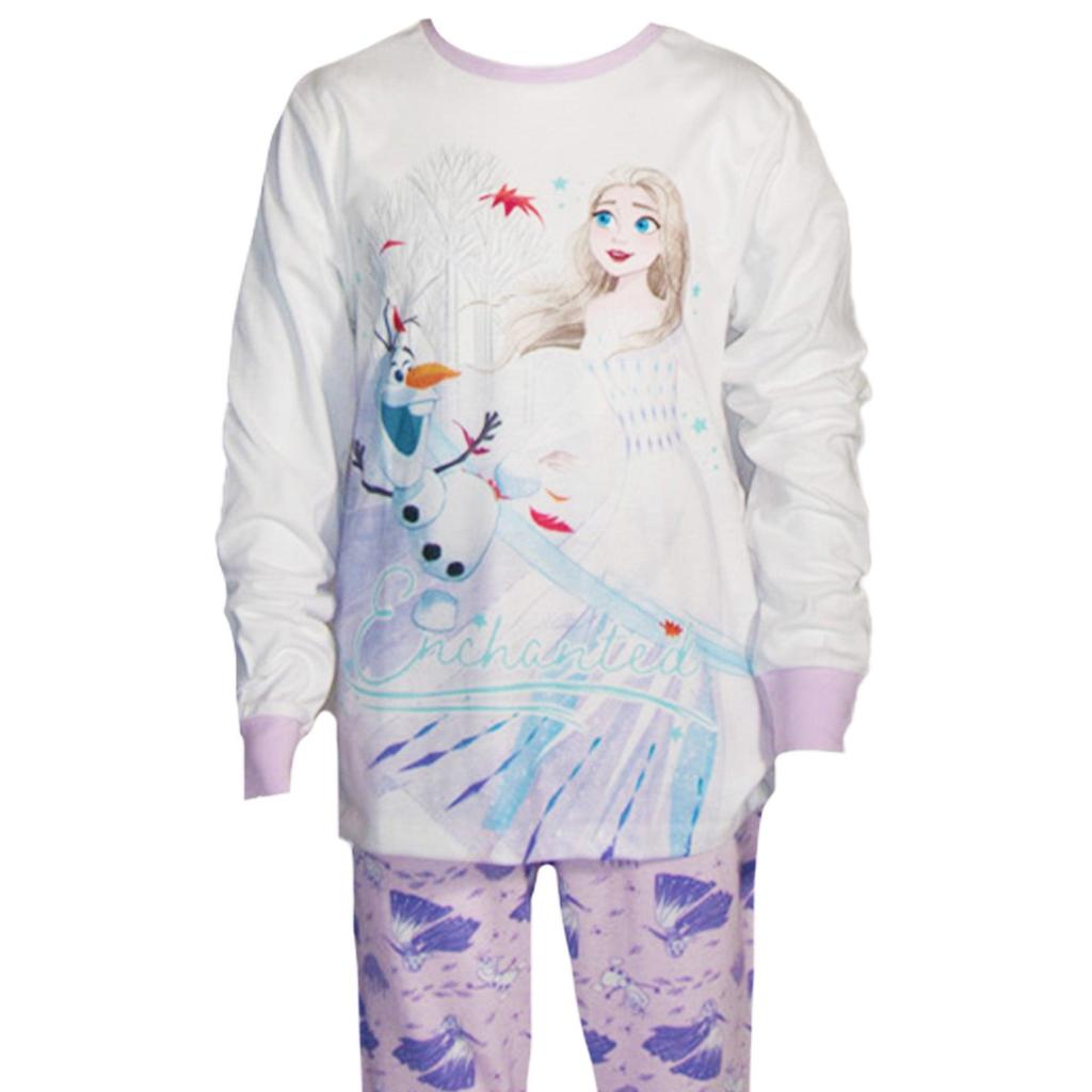 Disney Girls Elsa & Olaf Long Pyjama Set (Pack of 2)