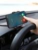 Автомобильный держатель для телефона с вращением на 360° – Совместим со всеми смартфонами, зажимное крепление специально для автомобильной навигации