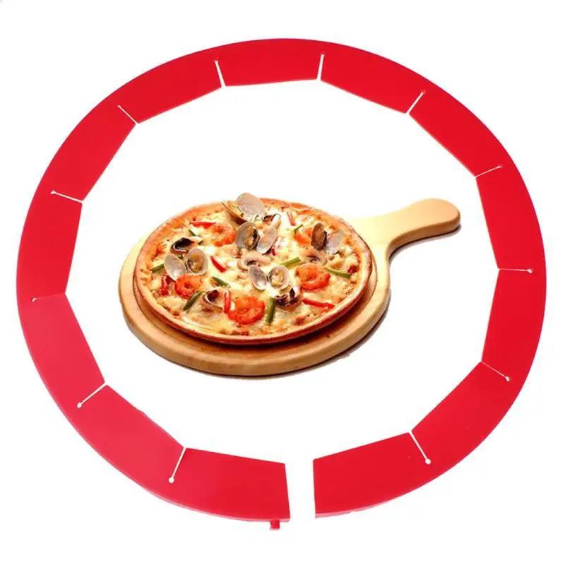Инструменты Многоразовый Защитный Кольцо для Пирога Кухонная Корочка Защитные Кольца для Пиццы Щит для Выпечки Силиконовая Крышка для Пирога Регулируемое Кольцо для Выпечки Пирога