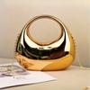 Luxury 2025 Women's Party Prom Crescent Clip Box Evening Clutch Acrylic Transparent Clutch Waterproof Crossbody Bag