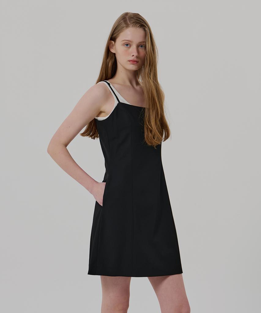 Ridge Sleeveless Semi-A-Line Dress (2 Colors)
