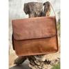Leather Bag Messenger Brown Satchel Genuine Laptop Vintage Men's Shoulder