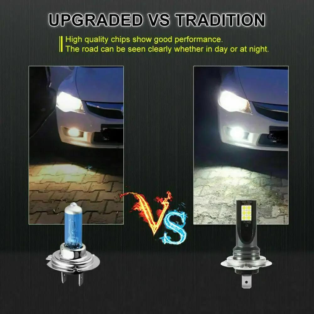 1/2PCs H7 Led Headlight Bulb Fog Lights For Car Waterproof White High Low Beam 110w 30000lm IP67 Car Led Lights Auto Accessories