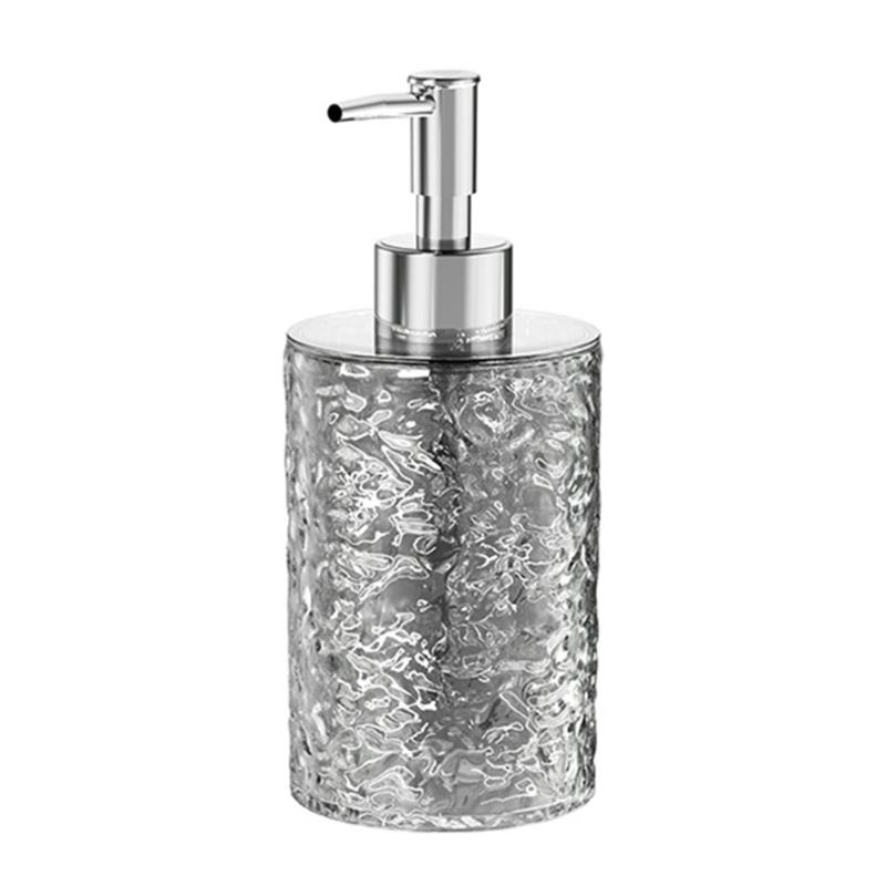 Glass Soap Dispenser Foam Soap Dispenser with Diamond Glass Refillable Hand Soap Dispenser Worktop Soap Dispenser