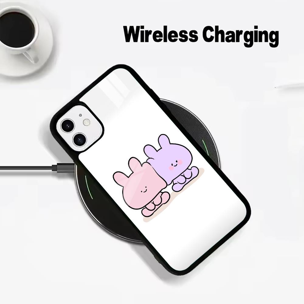 C-A-Cartoon -a-Asamimichan Phone Case For IPhone17 16 15 14 13 12 11 Pro Max 16/15/14Plus Wireless Charger Cover Funda