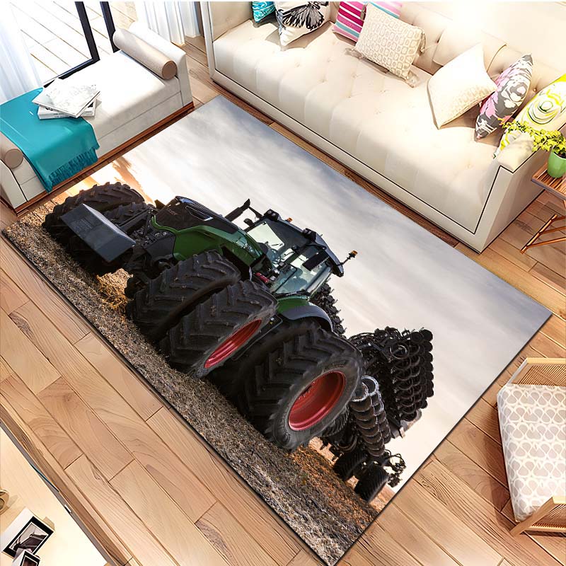 Большой трактор F-Fendt Ковер для гостиной, спальни, дивана, прихожей, домашний декор, противоскользящий коврик, ковер для зоны, коврики для гардеробной