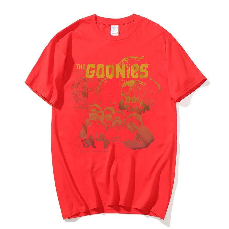 Смешные Фильмы The Goonies Никогда Не Сдаются Принт Скелета Футболки Мужские Винтажные Повседневные Футболки Унисекс Женские Рок Оверсайз Уличная Одежда