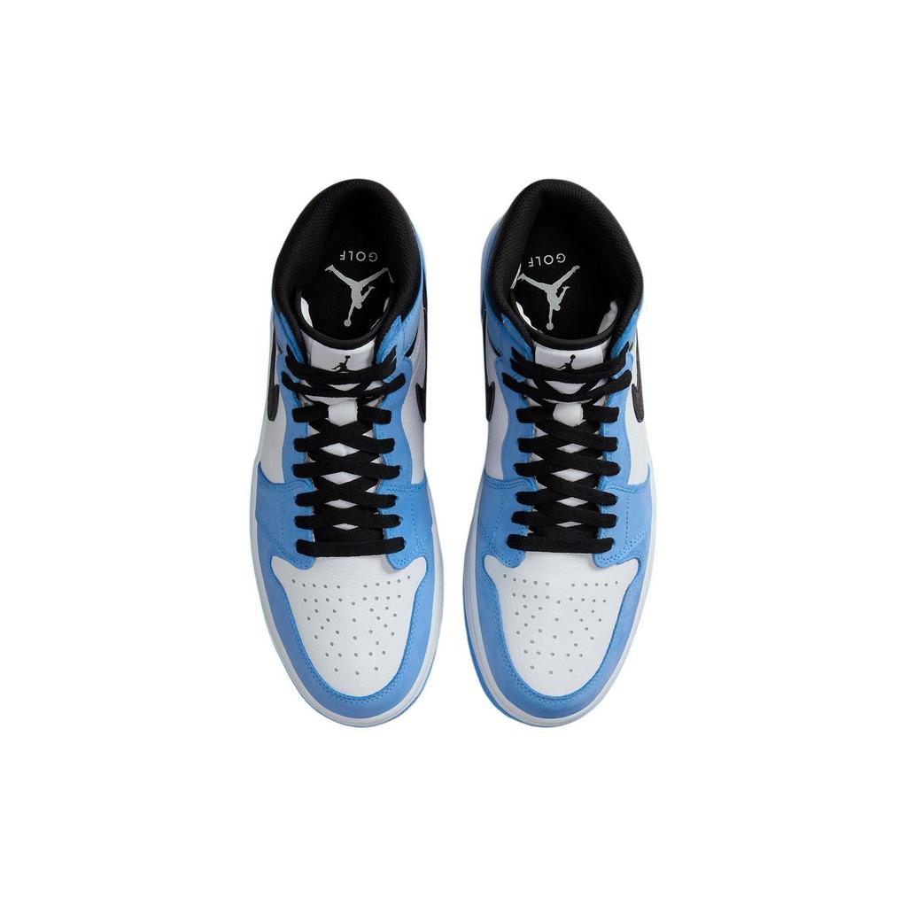 Кроссовки Air Jordan 1 High Golf University Blue Мужские Черно-белые DQ0660-400