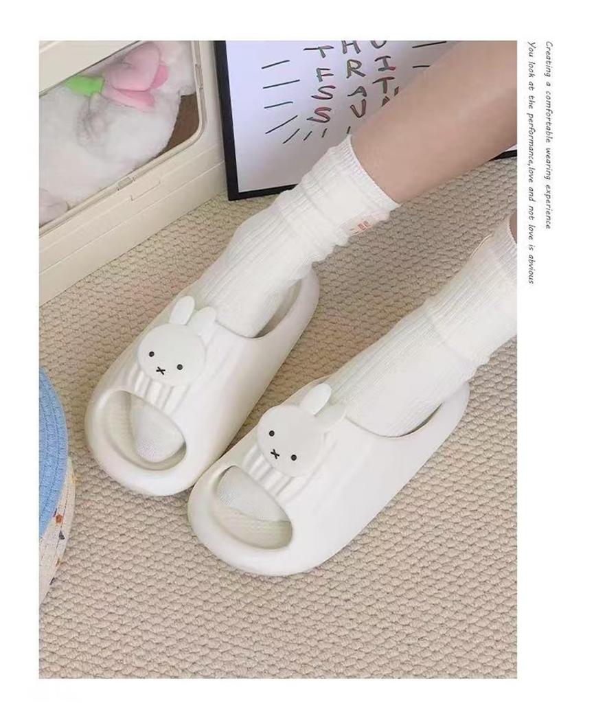 Кролик Миффи и Комната Для Дома и Улицы и для Девочек и Милые и Стильные Персонажи Тапочки, Сандалии, Детская Обувь для Малышей, Тапочки, Тихие,