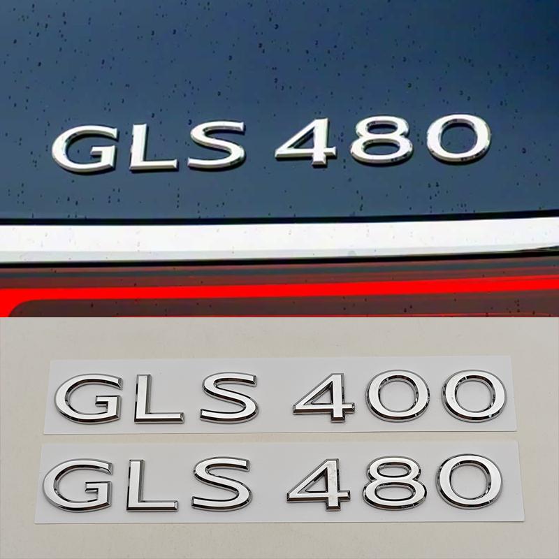 For Mercedes Benz GLS Class GLS400 GLS480 GLS600 Trunk Letter Emblem Badge Logo Car Styling Sticker Accessories Replacement AR1