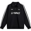 Li Ning Sports Fashion Series Letter Stripe Pullover Long Sleeve Hoody Unisex Hoody Black YWDU547-2