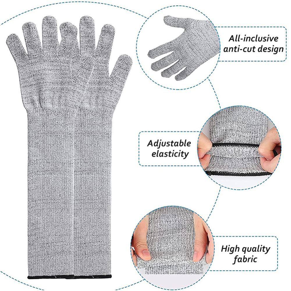5 Anti-puncture Cut-Resistant Anti Cut Gloves HPPE Cut Resistan Skin-friendly Arm Protection Sleeve