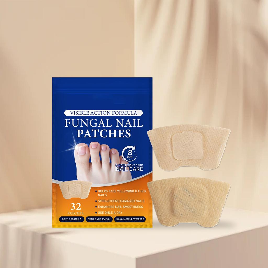 Пластыри для ногтей, грибковые, для рук и ног, мягкие, вросшие ногти, утолщение ногтей, яркие ногти, бороздки на ногтях, серые ногти, пластырь для ухода за ногтями, 32 ПЛАСТЫРЯ