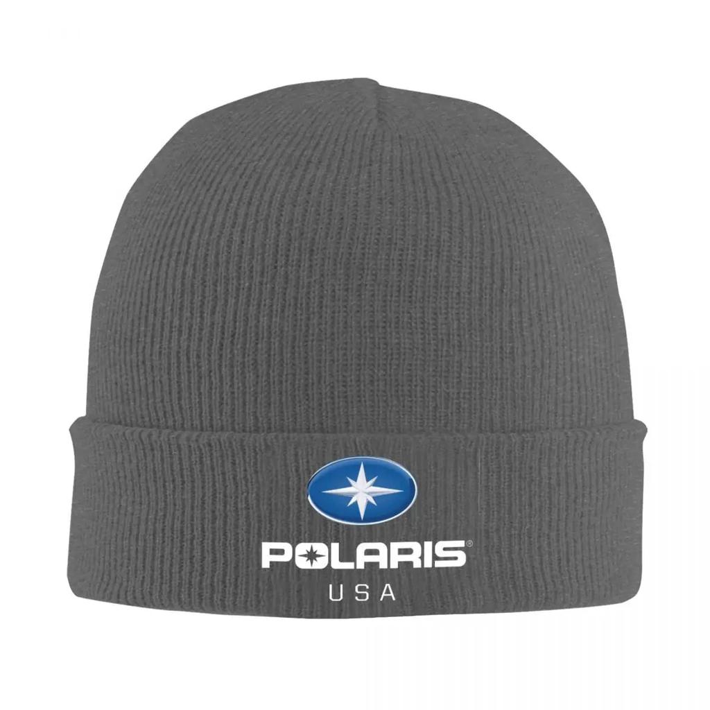 Polaris Logo Warm Knitted Cap Hip Hop Bonnet Hat Autumn Winter Outdoor Beanies Hats for Men Women Adult