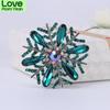 High Grade Rhinestone Fine Alloy Snowflake Brooch Brooch Brooch Fashionable Versatile Clothing Matching