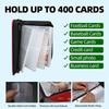 Card Album 4 Compartments 400 Slots Trading Card Binder Zipper Closure