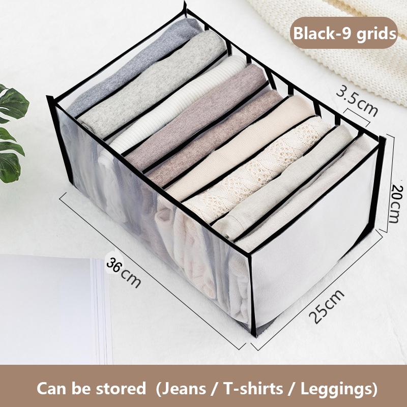 Органайзер для шкафа, ящик для хранения, складные органайзеры для нижнего белья, разделители для хранения, органайзер для ящиков, носки 6/7/9/11, сетчатая коробка для одежды