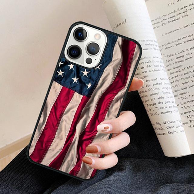 Чехол для телефона с флагом США Задняя крышка для iPhone 17 Air 16 15 14 13 11 12 Pro Max Plus Fundas Coque