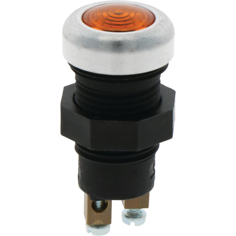 Indicator lamp yellow 12/24V 2-pin
