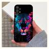 Крутой чехол с леопардовым принтом для Samsung S10, Plus, S9, S22, S25, Ultra, S24, S21, S20, S23, FE, Lite, Мягкий силикон, Черный