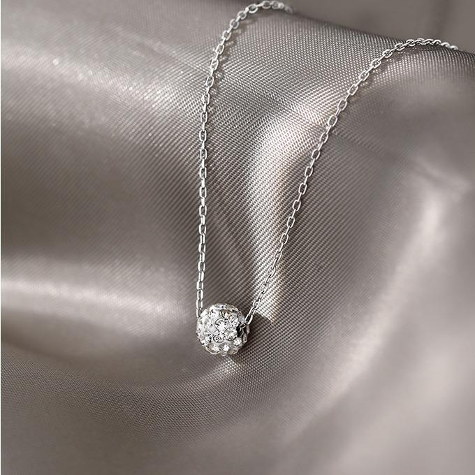 Круглое колье с бриллиантами-вспышками, женское, дизайн ниши, легкая роскошь, универсальная летняя цепочка на ключицу, простой подарок для девушки