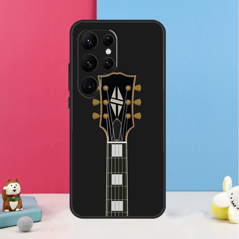 Винтажный Чехол с Музыкальными Гитарами для Samsung Galaxy S23 Ultra S24 S22 Note 20 10 Plus S8 S9 S10 S21 S20 FE Задняя Крышка