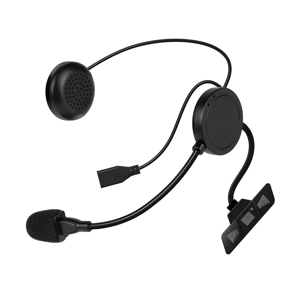 Мотоциклетная гарнитура Bluetooth 5.2 Беспроводные наушники Handsfree Стерео Музыкальный проигрыватель с микрофоном Шумоподавление Наушники для мотоциклиста