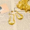 Retro Fashionable U-shaped Personalized Design Stainless Steel Earrings Plated with 18k Gold Geometric Irregular Creative Earrings