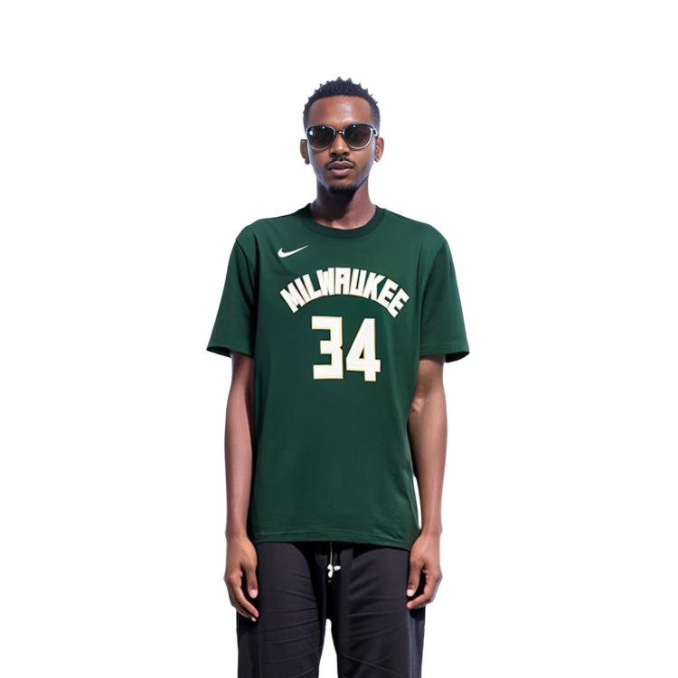 Nike Футболки мужские Зеленые С круглым вырезом Средняя прямая посадка CV8535-326
